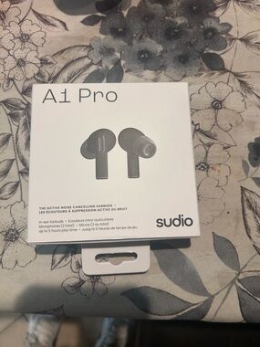 Sudio A1 Pro Active Noise Cancelling Earbuds - White Box